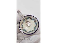 Beautiful Salt Cellar - Austria, Silver, Enamel, 900, 19th Century