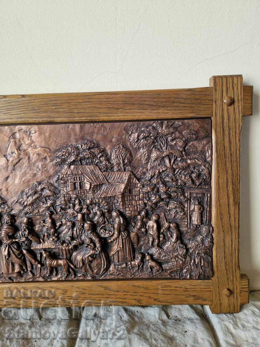 Delivery of Beautiful antique German copper picture panorama Delivery of Beautiful antique German copper picture panorama