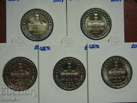 2 Euro 2009 Germania "Saarland" A,D,F,G,J /Germaniya/ - 2 euro
