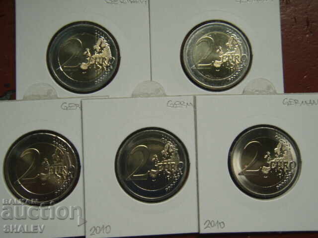2 Ευρώ 2010 Γερμανία "Βρέμη" A,D,F,G,J /Γερμανία/ - 2 ευρώ - 5