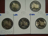 2 Euro 2010 Germania "Bremen" A,D,F,G,J /Germaniya/ - 2 euro