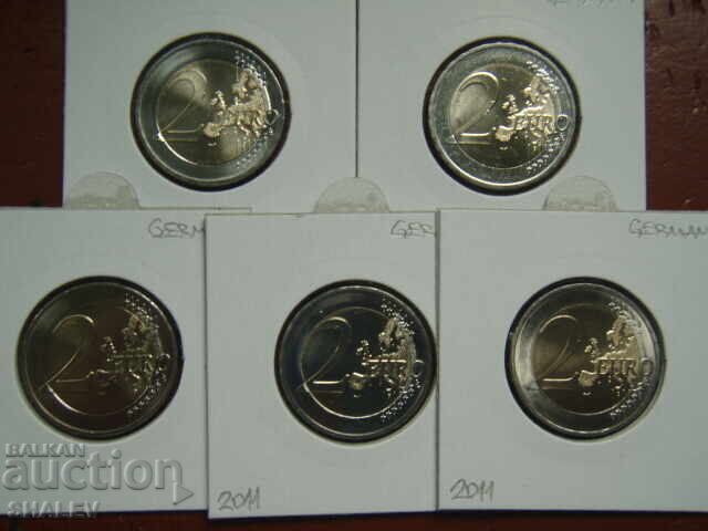 2 Ευρώ 2011 Γερμανία "Rein" A,D,F,G,J /Γερμανία/ - 2 ευρώ - 5
