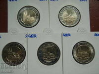 2 Euro 2011 Germania "Rein" A,D,F,G,J /Germania/ - 2 euro