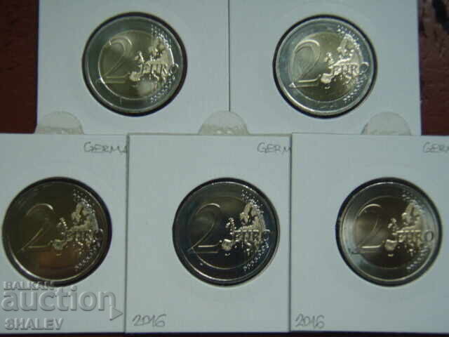 2 Euro 2016 Germania "Sachsen" A,D,F,G,J /Germaniya/ - 2 euro - 5