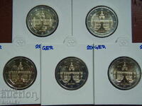 2 Euro 2016 Germania "Sachsen" A,D,F,G,J /Germaniya/ - 2 euro