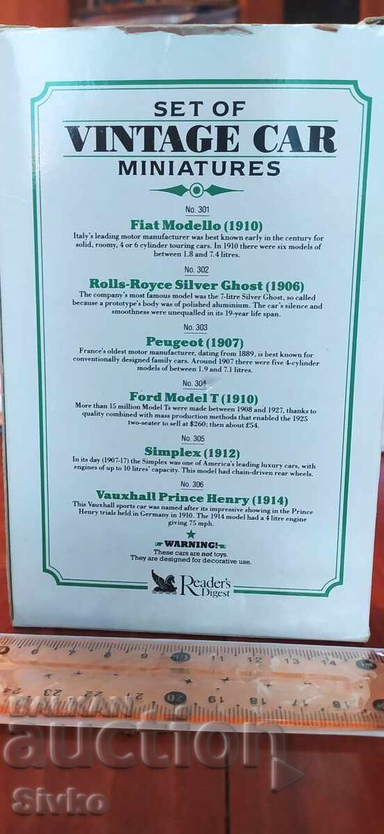 Stroller set Fiat, Rolls-Royce, Peugeot, Ford, Simplex