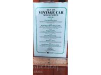 Set cărucior Fiat, Rolls-Royce, Peugeot, Ford, Simplex