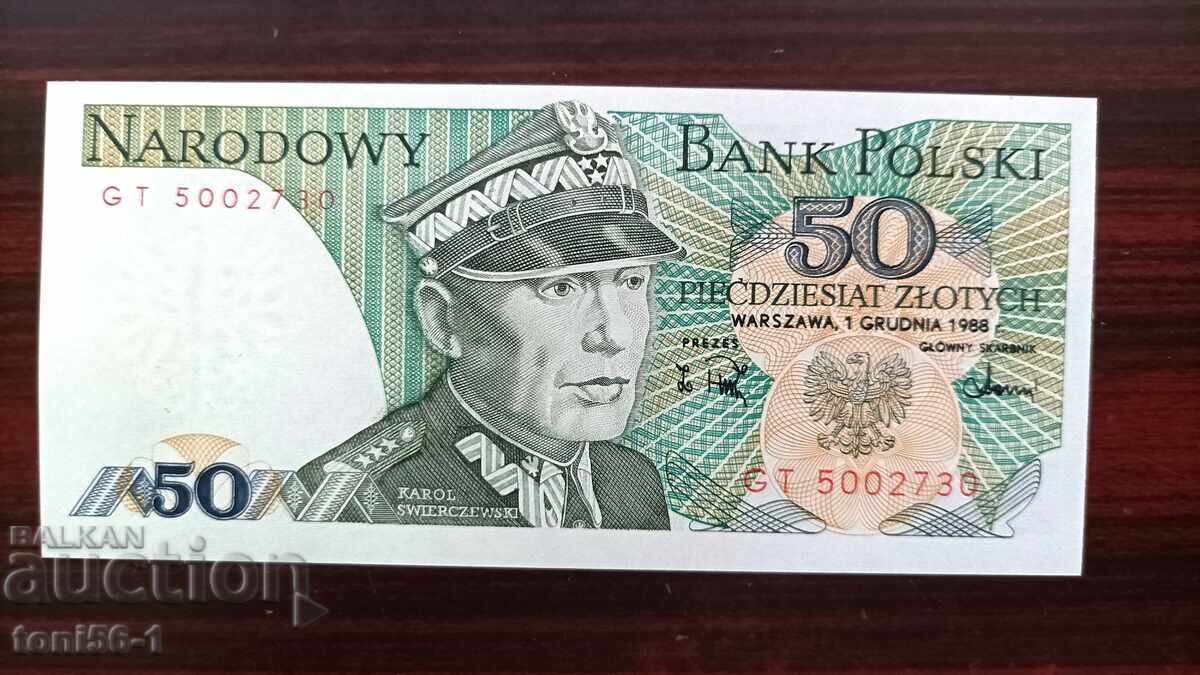 Polonia 50 zloți 1988 UNC Polonia 50 zloți 1988 UNC