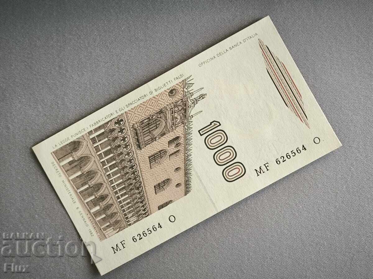 Τραπεζογραμμάτιο - Ιταλία - 1000 λιρών UNC | 1982 με τιμή 6.00 BGN | € 3.07