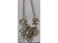 Ασημένιο σχεδιαστικό κολιέ