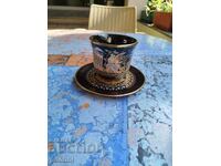 Gold-plated and handmade cup