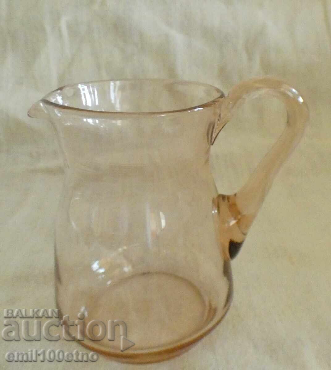 Small carafe, colored glass