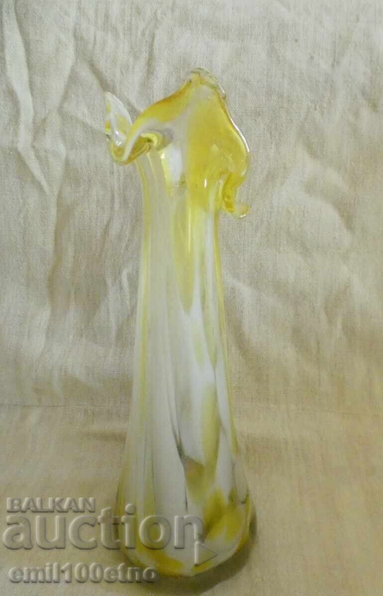 Vase, multicolored Murano-type glass, handmade with price 15.00 BGN | € 7.67