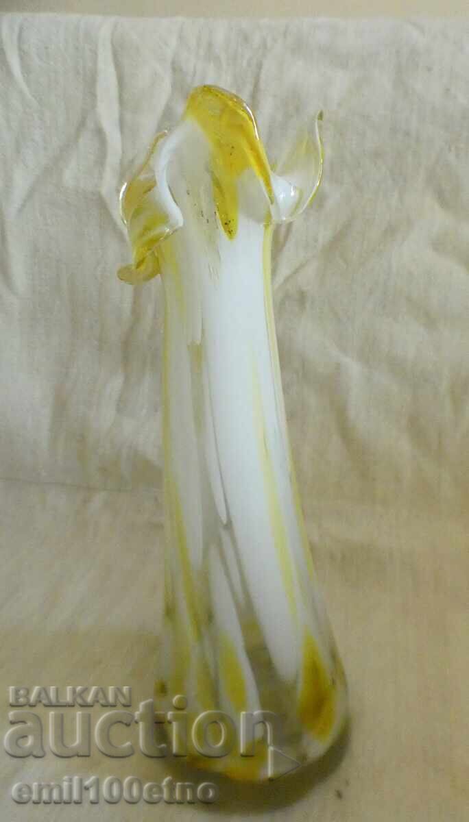 Delivery of Vase, multicolored Murano-type glass, handmade