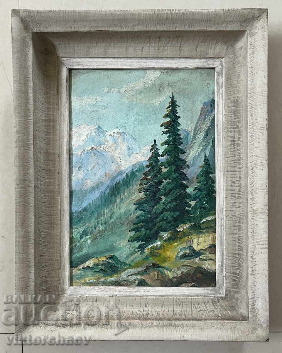 Tablou vechi de maestru - Peisaj (Popov, Popovi) Tablou vechi de maestru - Peisaj (Popov, Popovi)