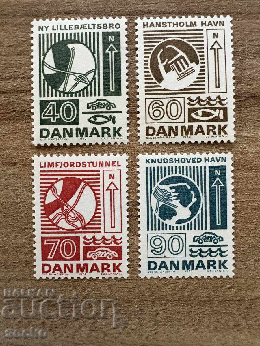 Danemarca - Construcție de autostrăzi (1972) MNH Danemarca - Construcție de autostrăzi (1972) MNH
