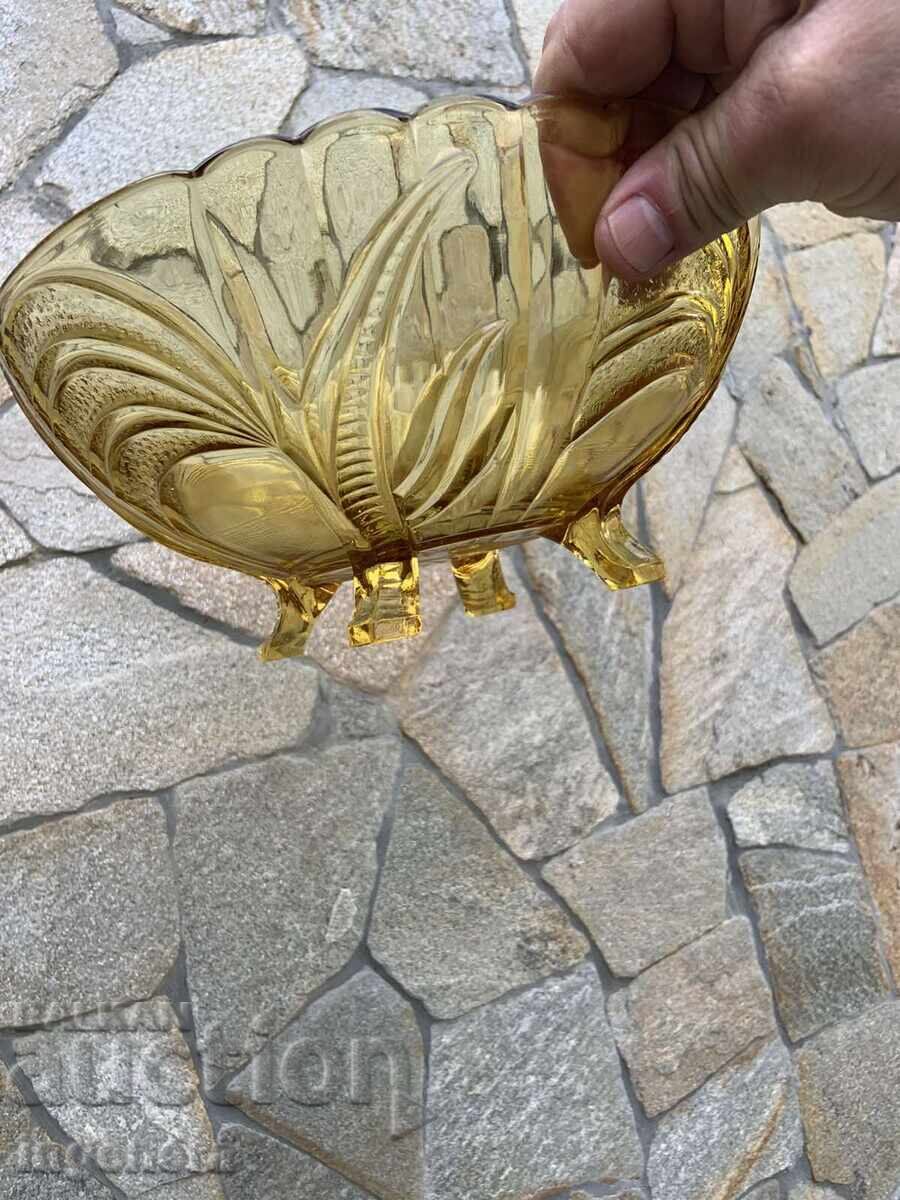 ΚΟΥΠΑ ΦΡΟΥΤΙΕΡΑ ΑΝΑΓΛΥΦΟ ΓΥΑΛΙ ΧΡΩΜΑΤΙΣΤΑ ΔΙΑΚΟΣΜΗΤΙΚΑ ΑΠΟ ΤΗΝ ΕΠΟΧΗ ΤΟΥ ΣΟΣΙΑΛΙΣΜΟΥ - 5