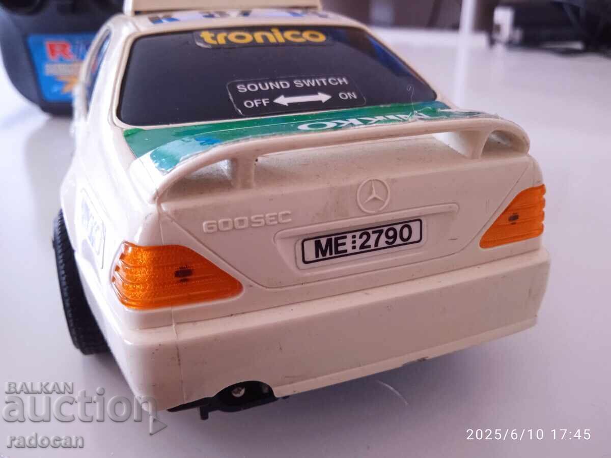 Old toy car Mercedes 600 sec, Nikko R/C, 21 cm - 7