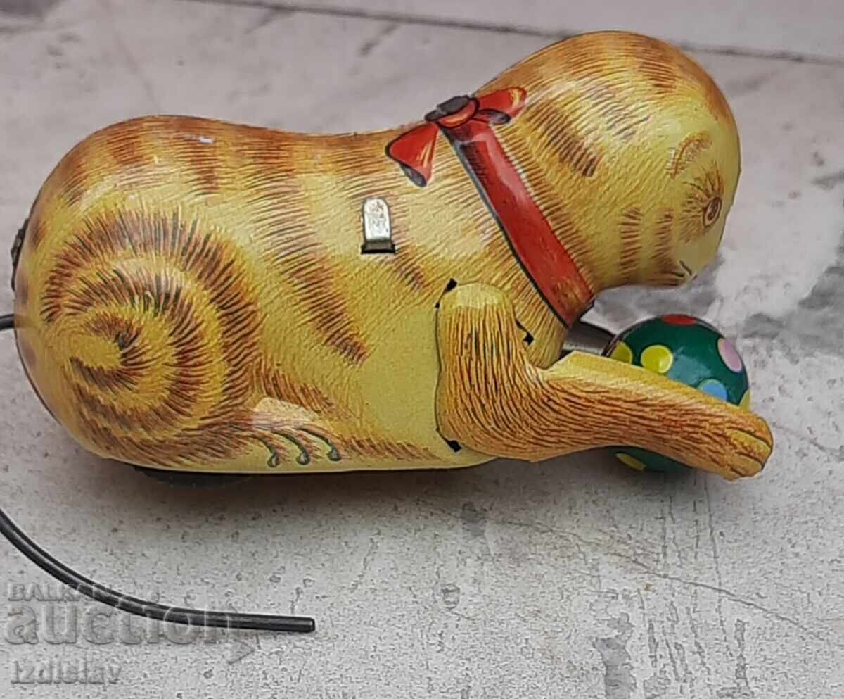 Jucărie de tablă, pisică, funcționează - 7