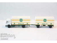 HERPA 1:87 H0 MERCEDES BENZ CAMION TIR MODEL MAȘINUȚĂ