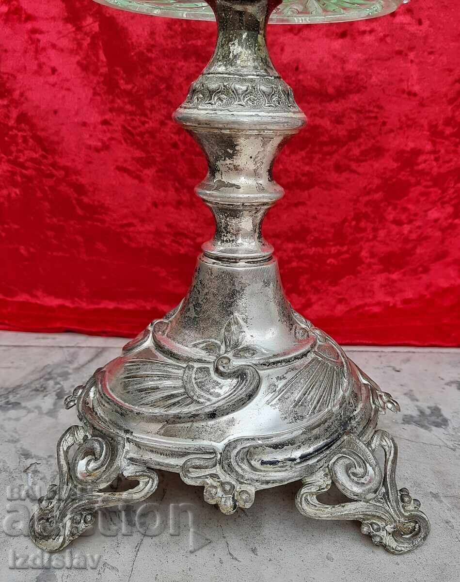 Auction  Antique Silver-Plated Art Deco Epergne
