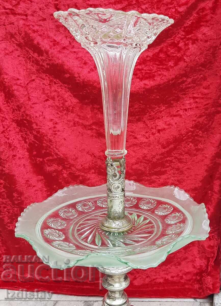 Delivery of Antique Silver-Plated Art Deco Epergne