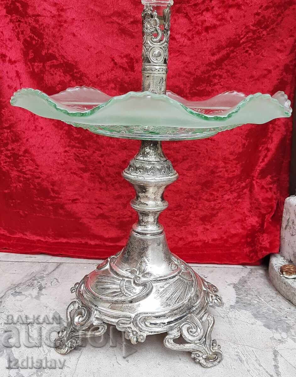 Antique Silver-Plated Art Deco Epergne - 5