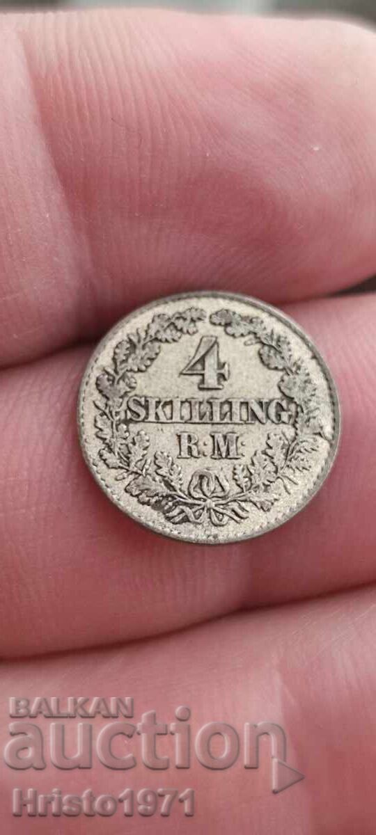 4 Skilling 1856