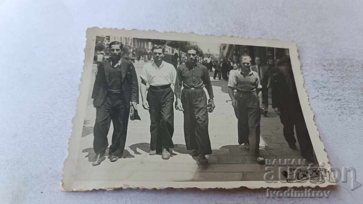 Photo Sofia Four young men on a walk Photo Sofia Four young men on a walk