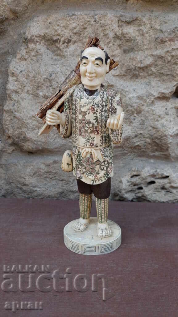 Ivory, handmade, Japan figure - 925 gr - 5