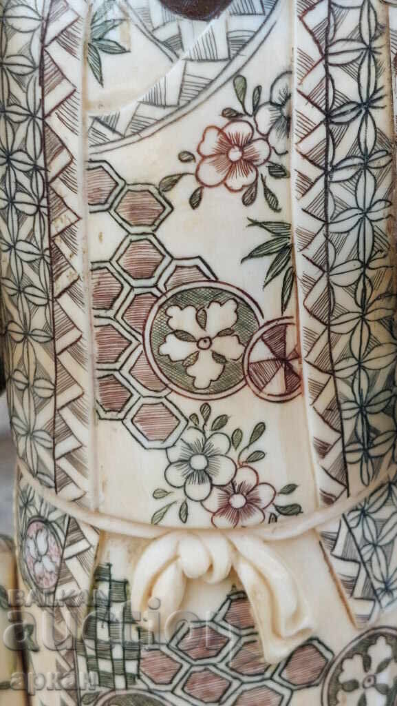 Ivory, handmade, Japan figure - 925 gr - 6