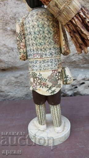 Ivory, handmade, Japan figure - 925 gr - 7