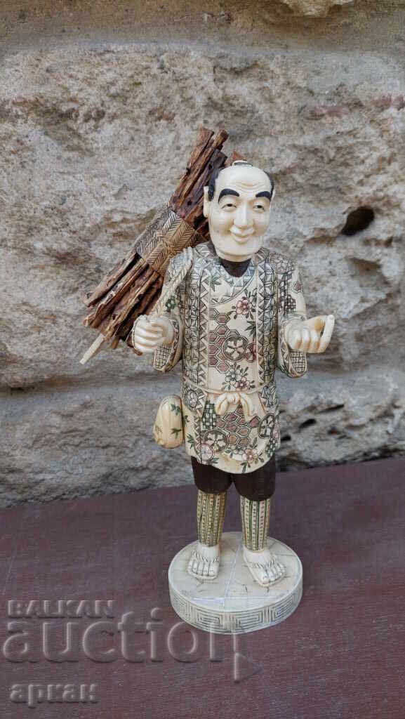 Ivory, handmade, Japan figure - 925 gr