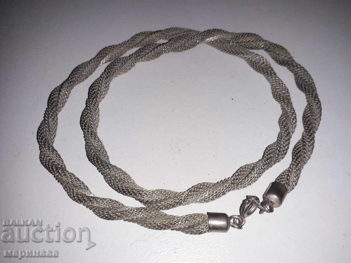 OLD NECKLACE. SILVER-PLATED BRONZE OLD NECKLACE. SILVER-PLATED BRONZE