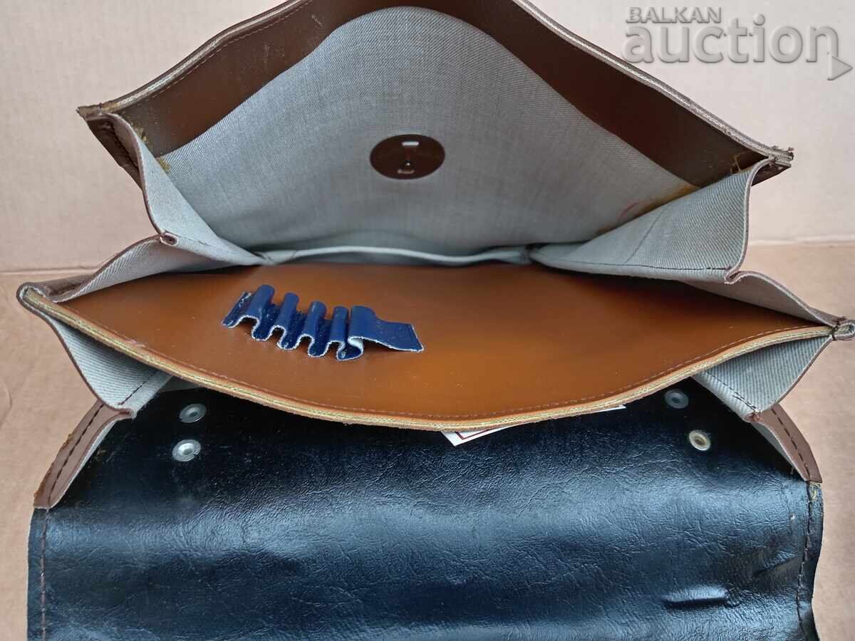 Παράδοση τσάντα ταχυδρόμου (μπριγάδας) 70's ΛΔΒ ΑΠΟΚ ΤΠΚ αρχηγικό χαρτοφύλακα