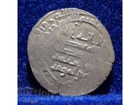 Абасидски халифат aрабска сребърна монета дирхем