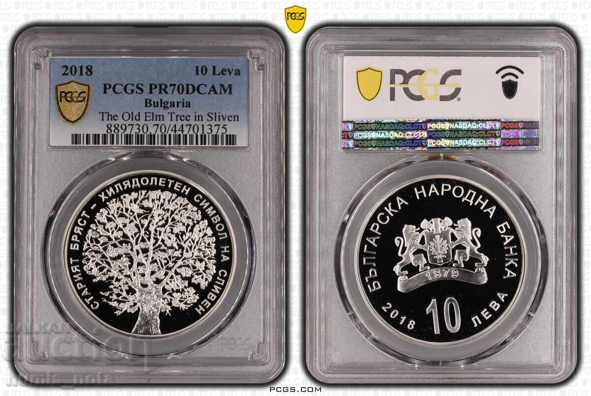 10 leva 2018 Stejarul bătrân din Sliven - PR 70 DCAM 10 leva 2018 Stejarul bătrân din Sliven - PR 70 DCAM
