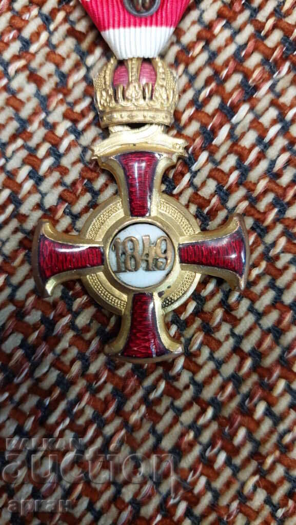 Delivery of Austro-Hungarian Order with gold plating and enamel 1849 Emperor Franz Joseph Delivery of Austro-Hungarian Order with gold plating and enamel 1849 Emperor Franz Joseph