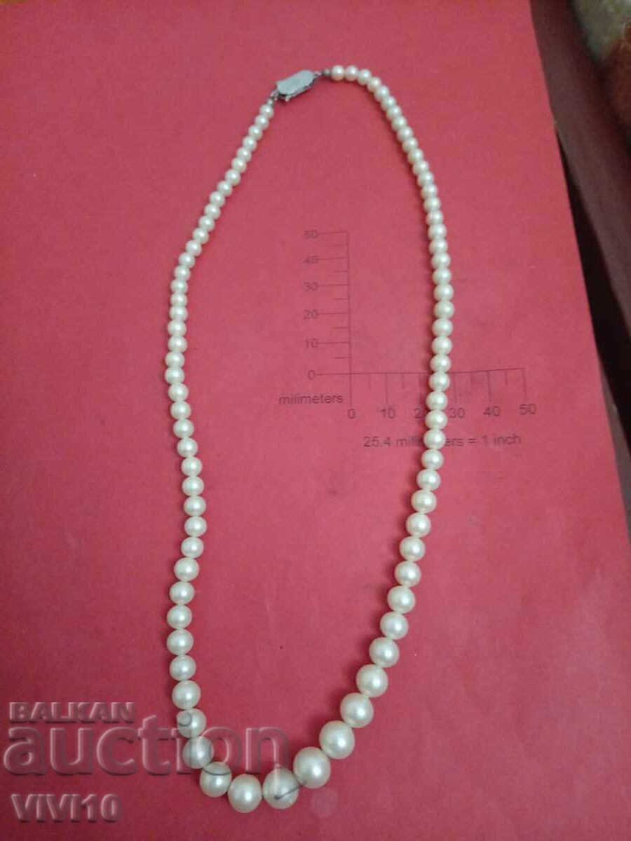 Colier vechi cu perle naturale, 835‰ Colier vechi cu perle naturale, 835‰