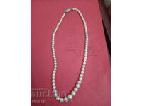 Antique necklace with natural pearls, 835 pr