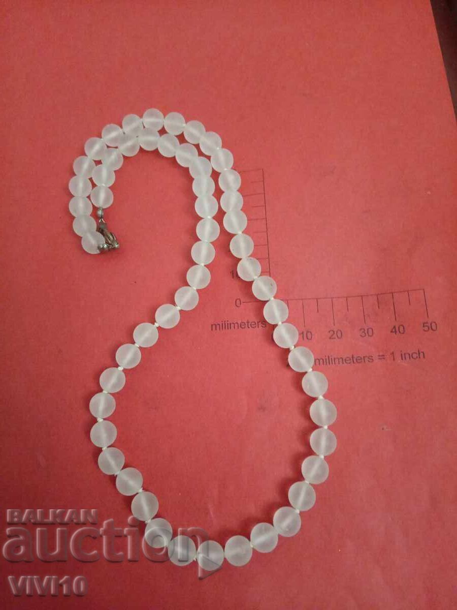 Antique white quartz necklace with price 40.00 BGN | € 20.45