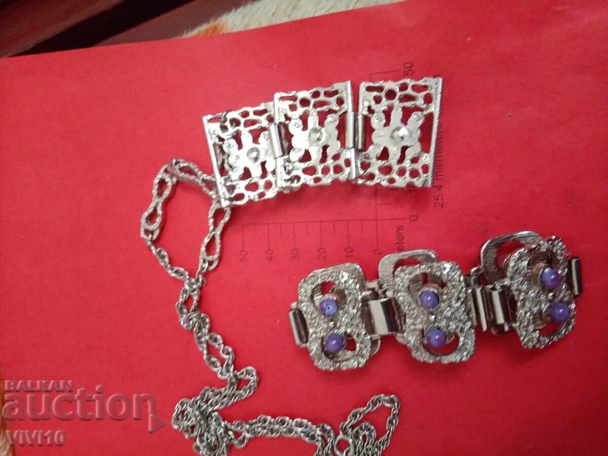 Antique amethyst necklace and bracelet with price 50.00 BGN | € 25.56 Antique amethyst necklace and bracelet with price 50.00 BGN | € 25.56