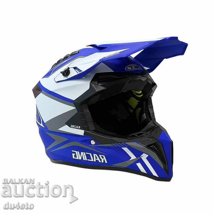 Motocross, Enduro, ATV, Bicycle Cross Helmet S-XL Black/Yel - 5
