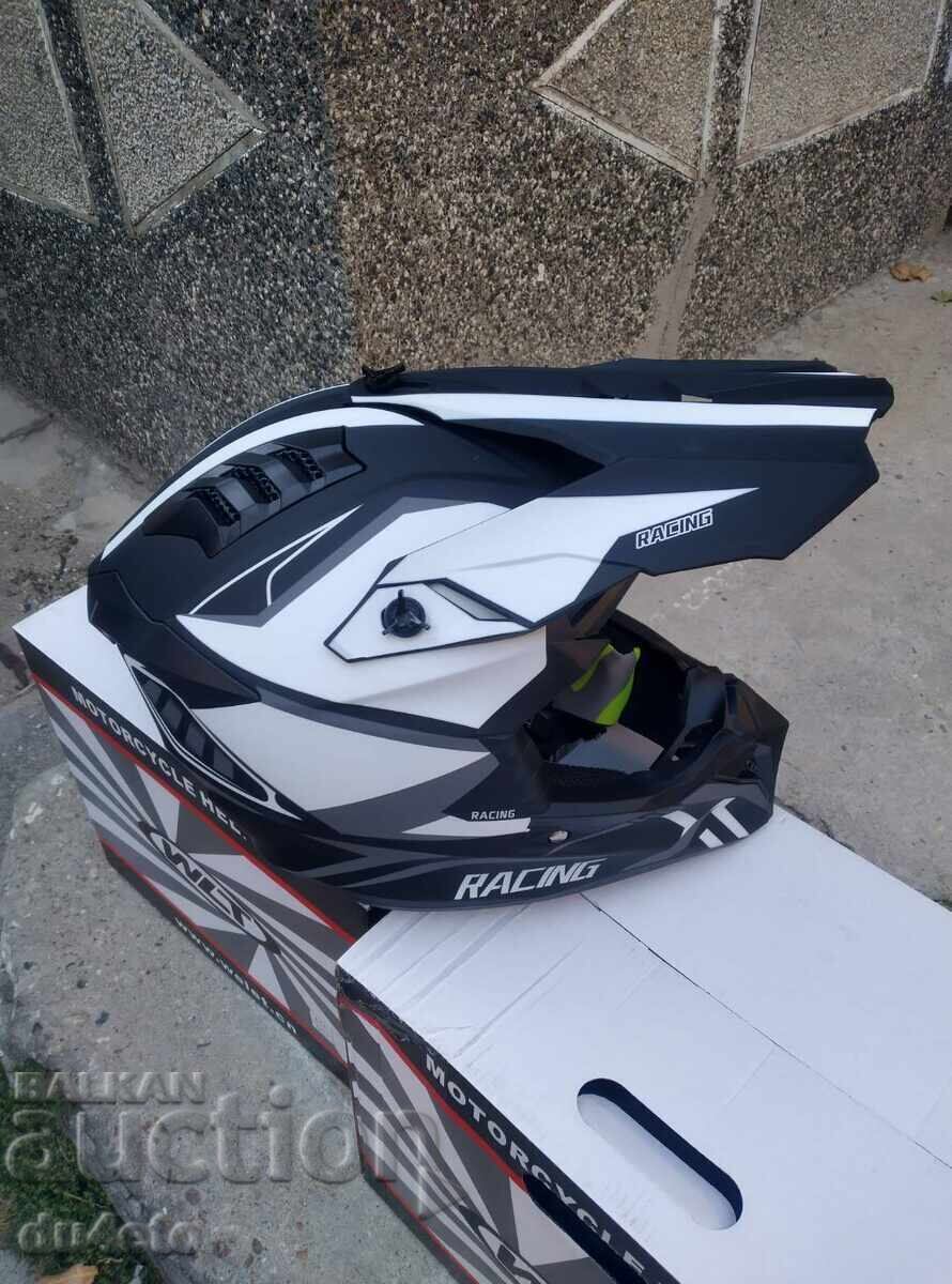 Casca Cross pentru motocross, enduro ATV, bicicletă S-XL Black/Yel - 6