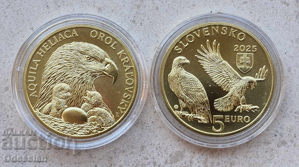 Σλοβακία • 5 ευρώ • Βασιλικός αετός • 2025 • UNC
