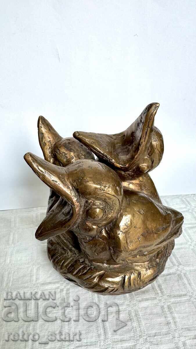 Антикварна Френска бронзова пластика - 6