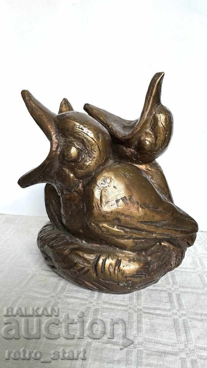 Антикварна Френска бронзова пластика - 7