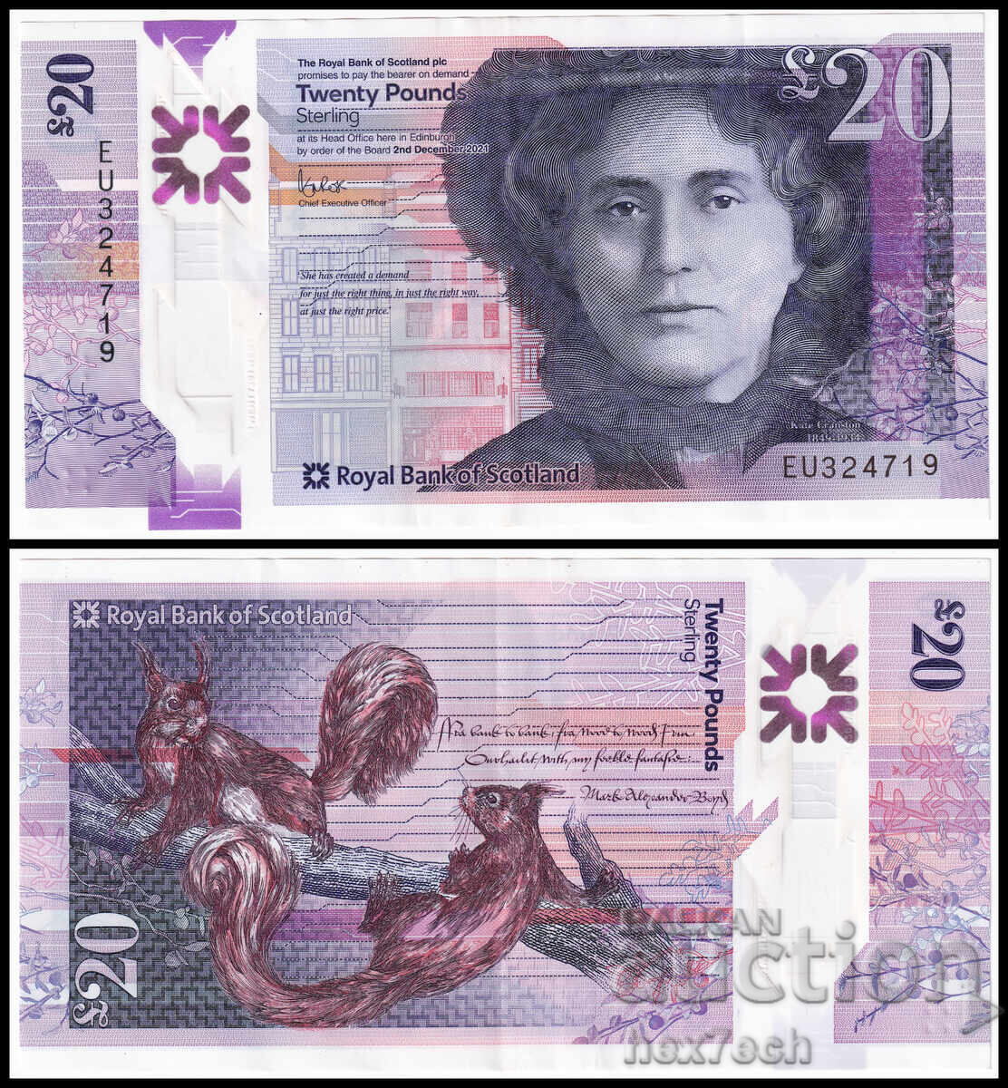 ❤️ ⭐ Scoția 2021 20 GBP ⭐ ❤️