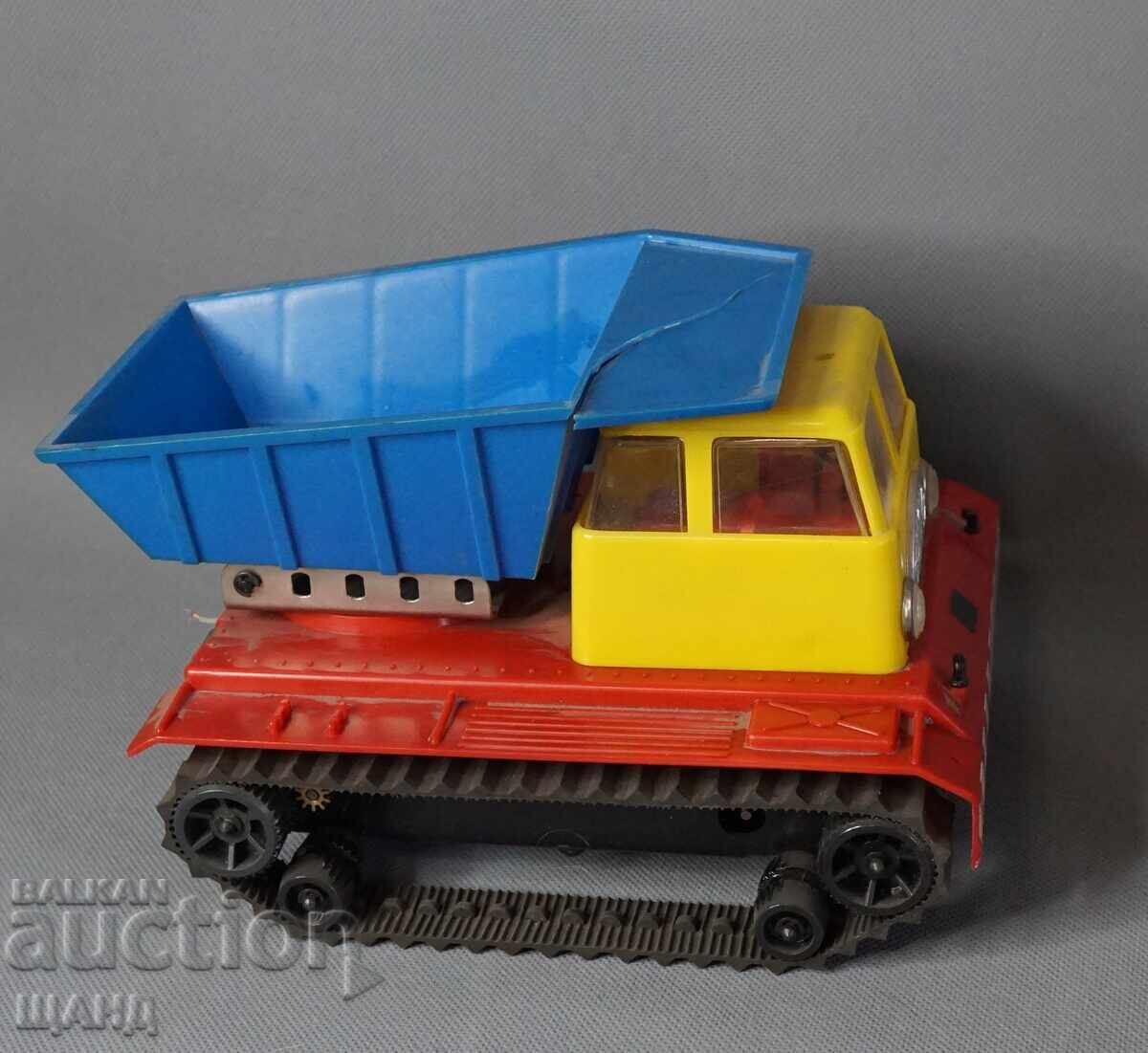 Παράδοση Παλιό Γερμανικό Πλαστικό Παιχνίδι Φορτηγό με Κάδους