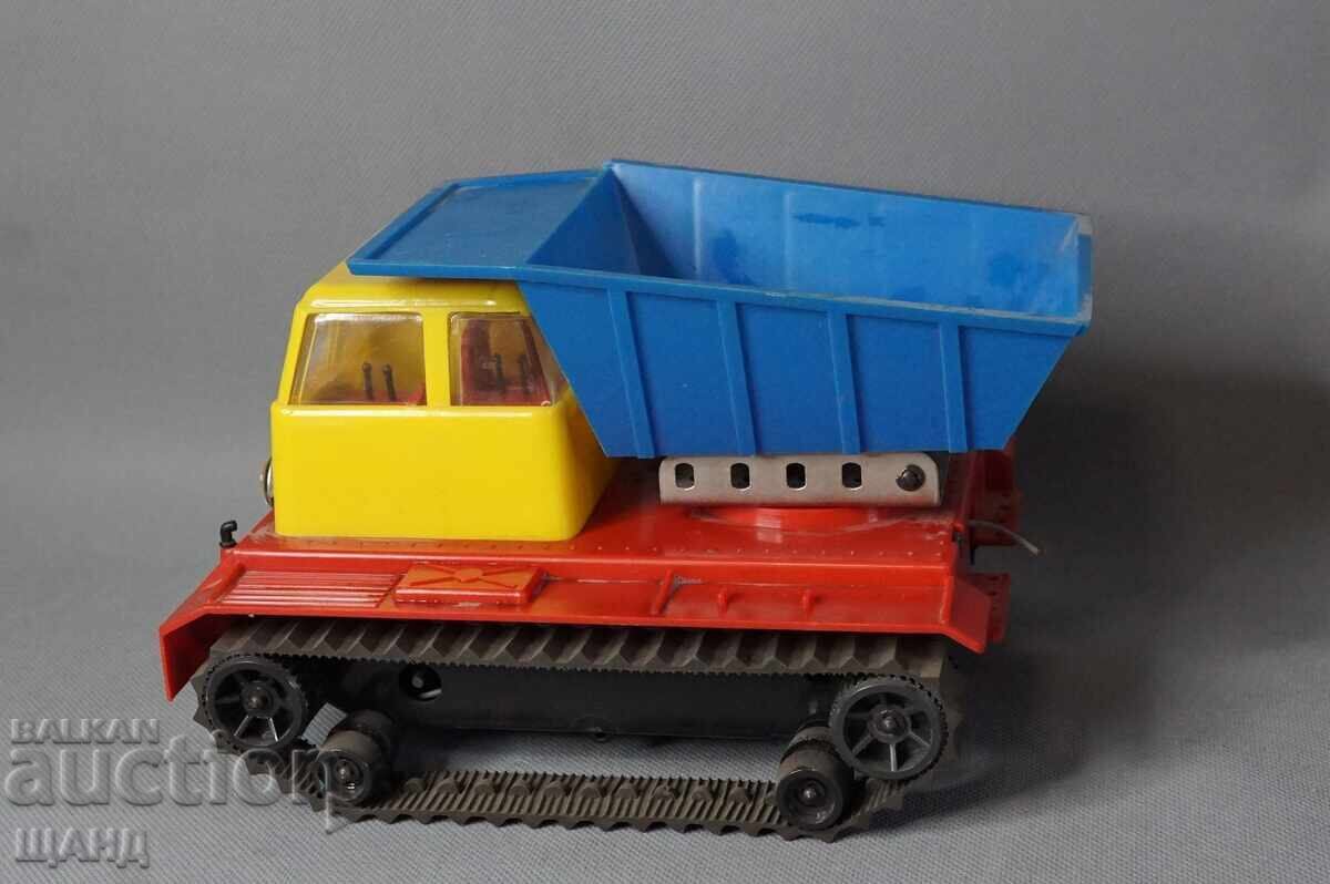 Παλιό Γερμανικό Πλαστικό Παιχνίδι Φορτηγό με Κάδους